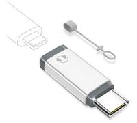 bakibo Adattatore Lightning USB C Audio, Adattatore da Lightning a USB C per Auricolari Supporta Microphone Musica Controlli in Linea per i Phone 15 16 Pad S25 S24 (Non per Ricarica), Bianco