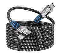 bakibo Cavo USB C 20Gbps 1.2M, 240W [48V/5A] Cavo USB Type C Ricarica Rapida PD3.1 90 Grad Uscita Video 8K/5K/4K USBC 3.2 Gen2×2 Trasferimento Dati per MacBook/iPad/iPhone/Monitor, Grigio