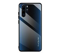 Bakicey Huawei P30 Pro Custodia per Huawei P30 Pro, 9H vetro temperato posteriore con Soft TPU Morbido telaio Custodia, Ultra Sottile Crystal Clear Case Custodia in vetro per Huawei P30 Pro