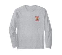 Baking Because Murder Is Wrong (Funny Slogan) (Stampa Posteriore) Maglia a Manica