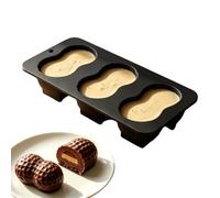 Baking Cake Molds - 3 Cavity 3D Nut Shape Cupcake Decor Mould