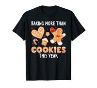 Baking Christmas Cookies Pregnancy Announcement Pregnant Maglietta