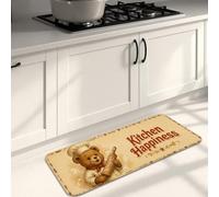 Baking Day - Tappetini da cucina per pavimento, morbidi e rustici vintage, imbottiti, comodi, lavabili, per lavelli da cucina, lavanderia, 40 x 119 cm