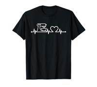 Baking Heartbeat Shirt Pasticceri Mastro Fornaio Panettiere Maglietta