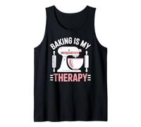 Baking Is My Therapy Pastry Funny Muffin Baker Canotta