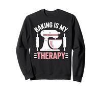 Baking Is My Therapy Pastry Funny Muffin Baker Felpa