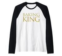Baking King Expert Pastry Cookie Chef Cake Baker Decorator Maglia con Maniche Raglan