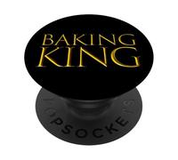Baking King Expert Pastry Cookie Chef Cake Baker Decorator PopSockets PopGrip Adesivo