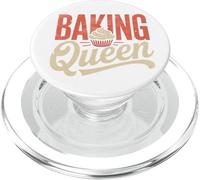 Baking Queen Crowned Chef Cute Baking Lover PopSockets PopGrip per MagSafe