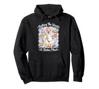 Baking The World A Better Place Cute Goose Pun Bake Design Felpa con Cappuccio