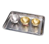 Baking Tray | Stainless Steel Cookie Sheet Pan Set | Non Stick Cooling and Resting Rack for Cookiee Bread Cake Loaf Fruit Vegetable Meat Cooking BBQ Grilling Home Apartment