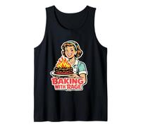 Baking with Rage Casalinga Anni 50 Pop Art Umorismo Canotta