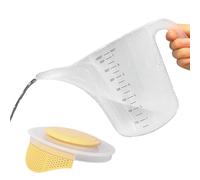 BakingmeasuringJug - 1500 ml Large Mixing & MeasuringCup, Portable Multipurpose BakingGadget | 10,24 x 6,3 x 5,71 pollici Duraable Kitchen MeasuringJug For Baking, Egg Beating, Dough Mixing & Cooking