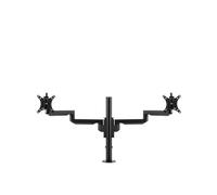 Bakker Elkhuizen Filex Galaxy Modular Dual - Bevestigingskit (bureauklembevestiging, 2 scharnierende armen, 2 VESA-adapters, montagepaal bureau) - voor 2 LCD-schermen - zwart (BNEFG809422)