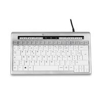 BakkerElkhuizen S-board 840 tastiera USB AZERTY Francese Grigio chiaro, Bianco NEW