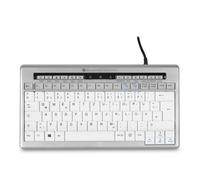 BakkerElkhuizen S-board 840 tastiera USB QWERTZ Tedesco Grigio chiaro, Bianco NEW