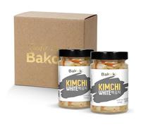 Bakoki 백김치 Baek-Kimchi - Kimchi bianco, delicato e senza peperoncino, fermentato tradizionalmente, a bassa emissione di odori - 2 × 300 g (ideale per pranzo, bowl e contorni)