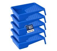 BAKOKI 5 vasche di colore da 25 x 33 cm, per pittura da parete, in plastica blu, larghezza 25 cm, lunghezza 33 cm, accessori da pittura, decorazione