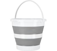 BAKOKI Secchio pieghevole da 10 l, secchio in silicone pieghevole, secchio per tacchino e lavanderia, giocattolo di sabbia, secchio pop-up pieghevole, salvaspazio, camper, pesca, lavaggio auto, casa