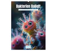 Bakterien Ballett (Wandkalender 2026 DIN A2 hoch), CALVENDO Monatskalender: Entdecke das winzige Leben: kurioser Mikroben Alltag