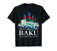 Baku Azerbaigian Waterfront Maglietta