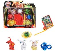BAKUGAN 3.0 - Battle Pack - Hammerhead, Titanium Dragonoid, Nillious, Bruiser Special Attack e 1 Dragonoid, 2 anelli, 1 Carta Lanciatore e 12 carte, collezione - Giocattolo per bambini 6 anni e +