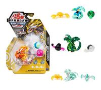 BAKUGAN Evolutions' Power Up Confezione da 3 con 1 Platinum Series (Nucleo in Metallo) e 2 Nanogan (Mini Maggiore Potenza B), Diverse Varianti, Multicolore, 6.5 x 2.5 x 9 Inches, 778988430774