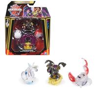 BAKUGAN Starter 3-Pack, Special Attack Dragonoid, Titanium Hammerhead, Butterclaw, Action Figure rotanti Personalizzabili e Carte collezionabili, Giocattoli per Bambini e Bambine da 6 Anni in su