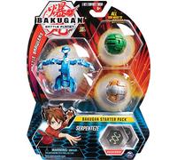 BAKUGAN Starter Pack, 3 Sfere, 2 Classici e 1 Ultra, Lion Gold, Pegasus Green e Leviathan Blue