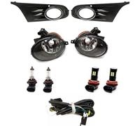 BAKUGO 1 Set Di Fari Alogene A LED Fendinebbia Anteriore Paraurti Griglia Set Cavo Per VW Golf 6 MK6 Cabriolet 2010-2016-LED Set