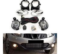 BAKUGO 1 Set Fari Fendinebbia per Auto Gruppo Paraurti Anteriore Cover Griglia Interruttore Fasce per Nissan Qashqai J10 2011 2012 2013-Led Kit