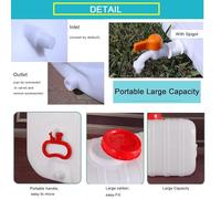 BAKULI Contenitore Stoccaggio Acqua Emergenza 25L/35L/50L/80L/110L/200L Campeggio Camper Altri Contenitori Potabile Resistente Durevole(200L/53gallon)