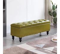 BAKULI Panca Contenitore Rettangolare Pelle Capitonné Letto Terminale Reversibile Vassoio Poggiapiedi Camera Soggiorno(J,70x40x45cm)