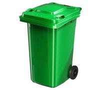 BAKULI Pattumiera Commerciale Grande Capacità Coperchio Ideale Comunità Strade Fabbriche Cantieri Edili Robusta Durevole(Green,32 Gallon)