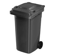 BAKULI Pattumiera Extra Large 80L/100L/120L/240L Con Ruote For Uso Interno Esterno For Lo Smaltimento Rifiuti Residenziali Commerciali Cortile Strada(Negro,120L)