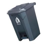 BAKULI Pattumiera Pedale Medico Secchio Raccolta Rifiuti Ruote Grande Capacità Clinica Ospedale Coperchio Contenitore Armi Taglienti(Gray,50L)