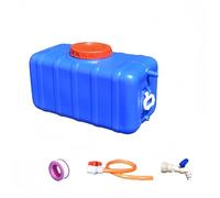 BAKULI Serbatoio d'Acqua Contenitore for L'acqua Plastica Resistente attività All'aperto Preparazione alle Emergenze(Blue-Thickened-50L)