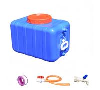 BAKULI Serbatoio d'Acqua Contenitore for L'acqua Plastica Resistente attività All'aperto Preparazione alle Emergenze(Blue-Thickened-27.5L)
