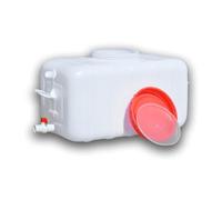BAKULI Serbatoio d'Acqua Esterni Grande capacità Secchio Orizzontale Plastica Alimentare con Coperchio Valvola Spedizione Ermetica(45L)
