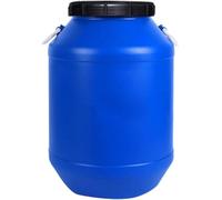 BAKULI Serbatoio dell'Acqua Plastica Alimentare All'aperto Secchio 25L/30L/50L/60L Stoccaggio Domestica Grande Campo Circolare(Blue,60L)