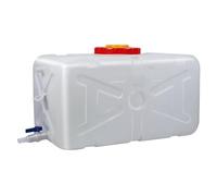 BAKULI Serbatoio di stoccaggio dell'acqua quadrato bianco della plastica | Secchio ispessito per attrezzature da esterno, per guida autonoma/viaggi all'aperto, facile da trasportare (25 l)