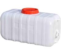 BAKULI Serbatoio Stoccaggio dell'Acqua Rettangolare Plastica Contenitore Stoccaggio dell'Acqua Purificata Alimentare Adatto Esterno(White,300L)