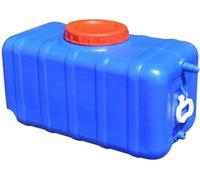 BAKULI Serbatoio Stoccaggio dell'Acqua Rettangolare Plastica Contenitore Stoccaggio dell'Acqua Purificata Alimentare Adatto Esterno(Blue,50L)