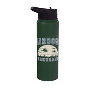 Bakurani Tower Retro Sunset Military Gaming Veteran Wardogs Stainless Steel Insulated Water Bottle