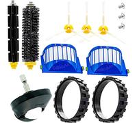 BAKUUM Compatibile con x2 Pneumatici, x1 Ruota, x3 spazzole, x2 filtri e x2 rulli iRobot Roomba Serie 600 - Accessori per aspirapolvere Robot.