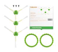 BAKUUM Pack x3 Spazzole laterali x3 Viti, per iRobot Roomba E & I Series i7 i7+ i3 i3+ i4 i4+ i6 i6+ i8 i8+ j7 j7+/Plus E5 E6 E7 spazzole con setole ultra resistenti.