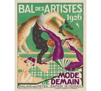 Bal des Artistes 1926 Poster La Mode de Demain Wall Art -...