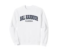 Bal Harbour Florida Vintage Athletic Sports Design Felpa