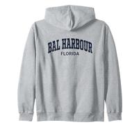 Bal Harbour Florida Vintage Athletic Sports Design Felpa con Cappuccio