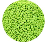 Bala&Fillic 2 mm Chiaro verde Colore Perline Rocaille 9000pcs/100 grammi in borsa, 12/0 Light Green Small Seed Beads for Making Jewelry Earring Bracciali Necklace (Light Green)